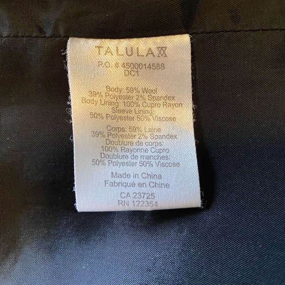 Talula Charcoal Grey Fine Wool Blazer - Picture 7 of 7